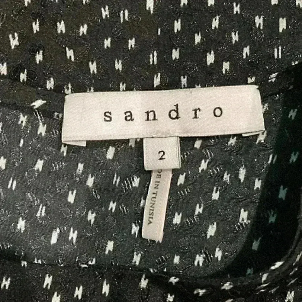 Sandro  lace insert dress in size 2 - Image 4