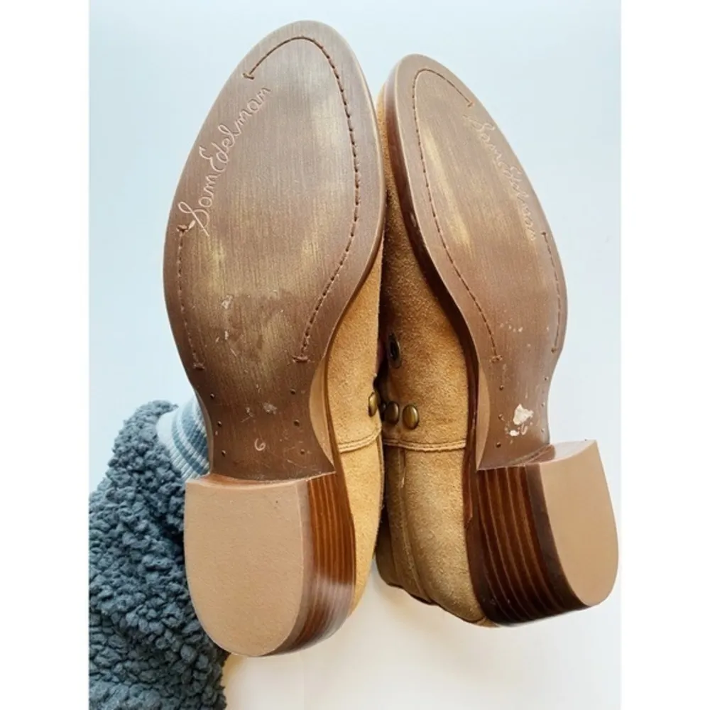 Sam Edelman • Genuine Leather Tan Pedra Booties - Image 9