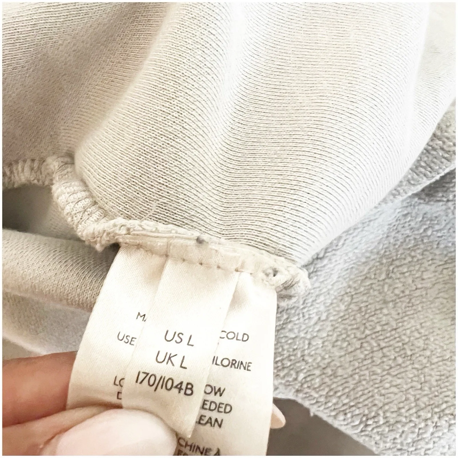 Free People Ruby Shacket in Stone Large Fleece Long Sleeve Button Front Pockets - Image 12