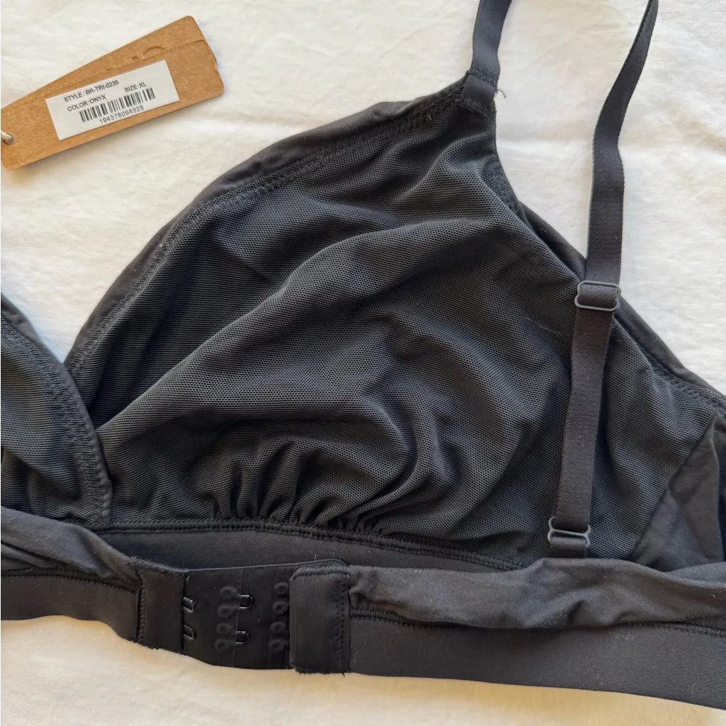Skims Fits Everybody Crossover Bralette Onyx - Image 3