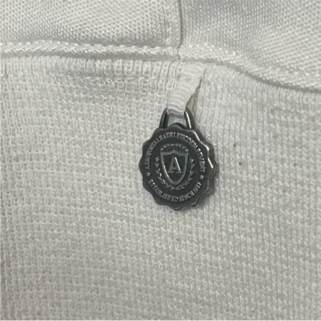 Aeropostale Varsity Athletics Woman’s Green & White Sporty Jacket Size XL - Image 3