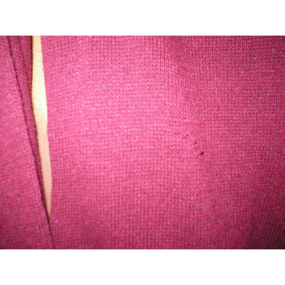 NWT Cardigan Jacket M Wrap New Womens Prim I Am Bordeaux Dark Red Wool Button Op Size M - Image 12