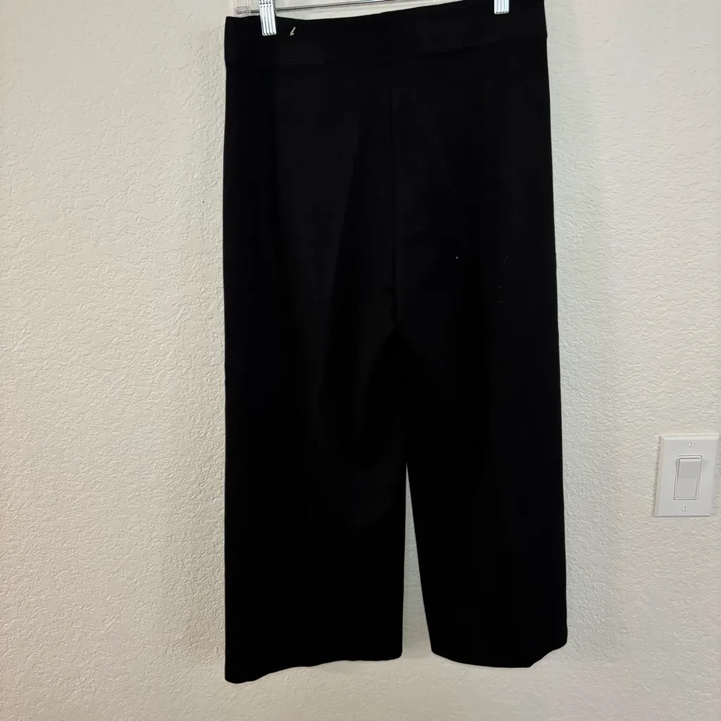 Max Studio Stretch pull on wide leg Black Trousers - Image 6