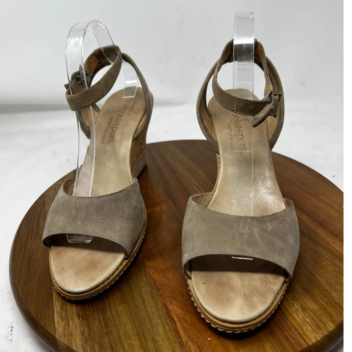 Timberland Sandals  EARTHKEEPERS Maeslin Tan Leather Cork Wedge‎ Sandals Size 10 - Image 2