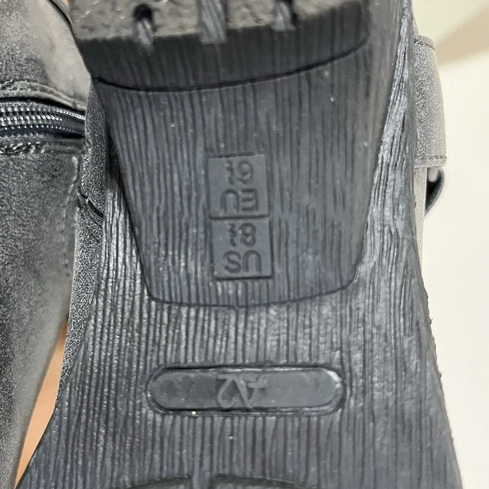 A2 By Aerosoles In An Instant Tall Riding Boots Zip Knee Grey Size 8.5 - Image 8