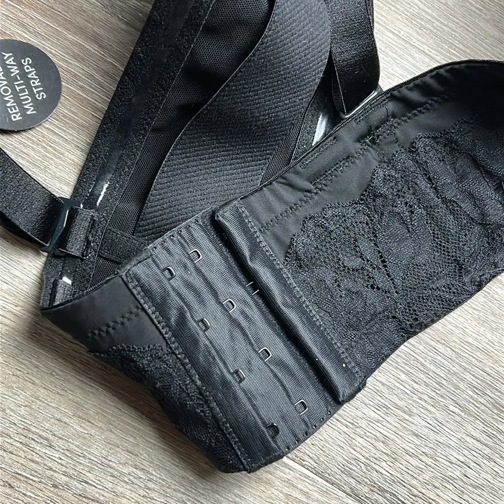 Torrid Bombshell Push-up Everyday Black Strapless Bra Size 44DD - Image 8