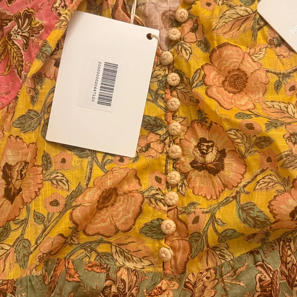 NWT ZIMMERMANN Tiered floral-print cotton mini dress - Image 6