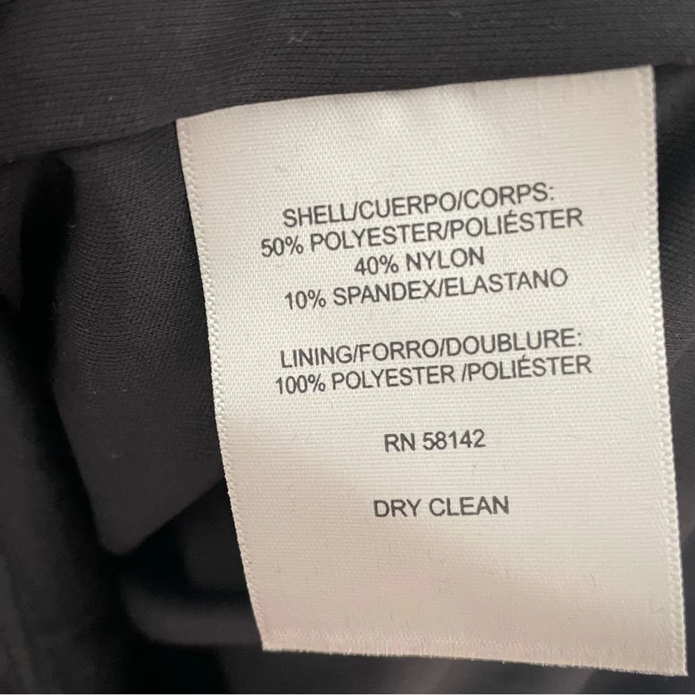 Donna Morgan Women's Long Sleeve Sweetheart Shirred Mini Dress Black Sz 2 - Image 7