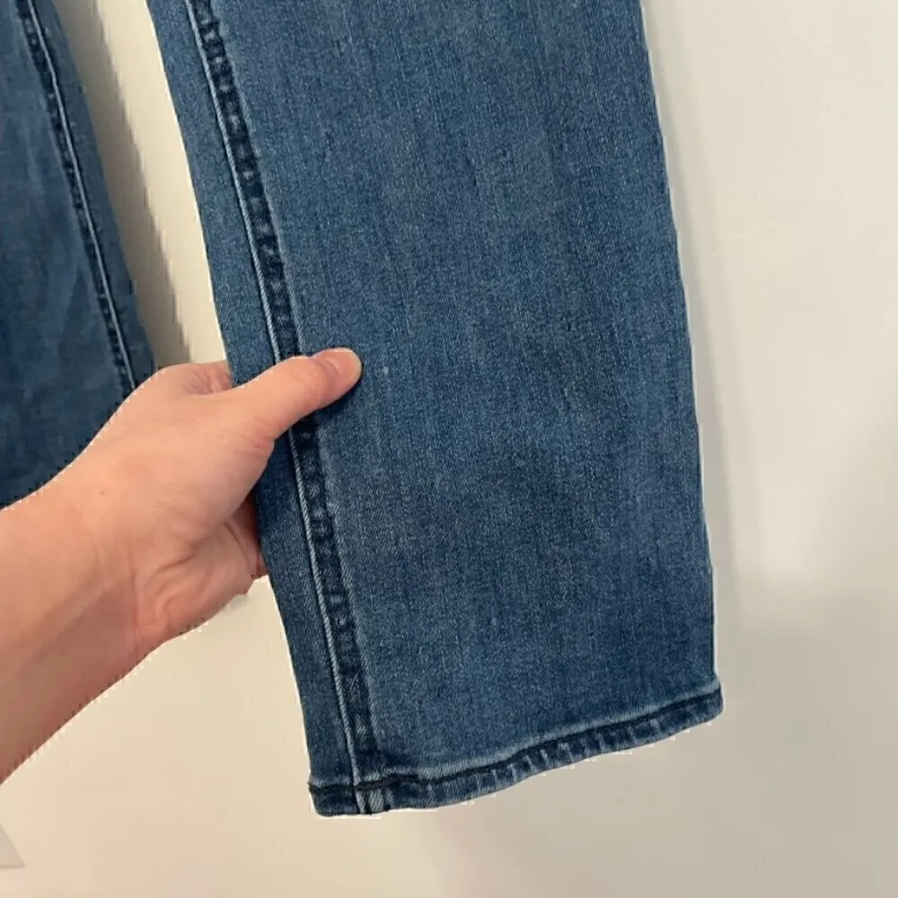 OLD NAVY High Waisted Wow Straight Jeans Dark Wash High Rise Straight Leg sz 10 - Image 10