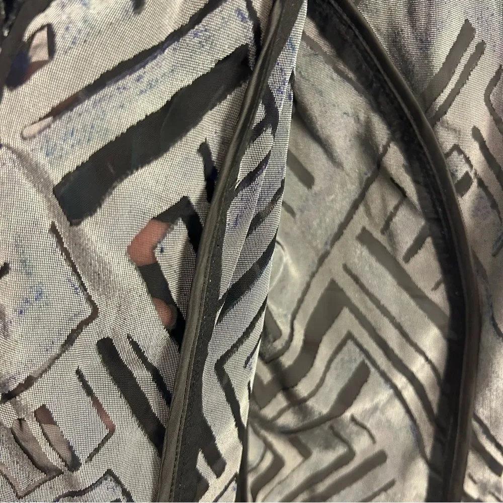 Chico's open front dark romance artsy colorful blazer size "1" or US 8 Medium - Image 10