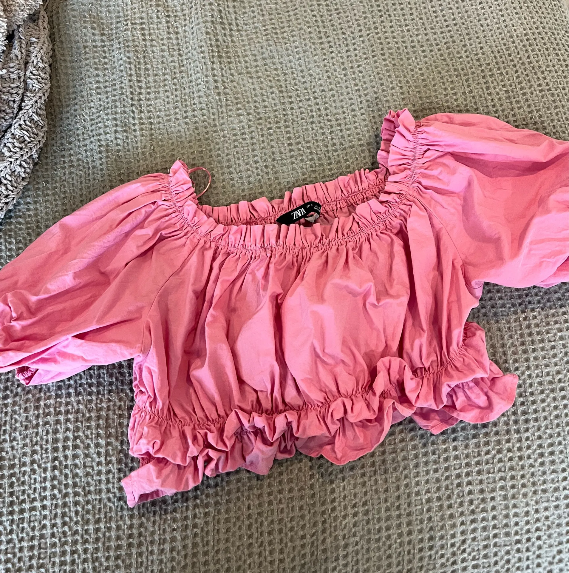 ZARA Blouse Puff Sleeve - Image 3