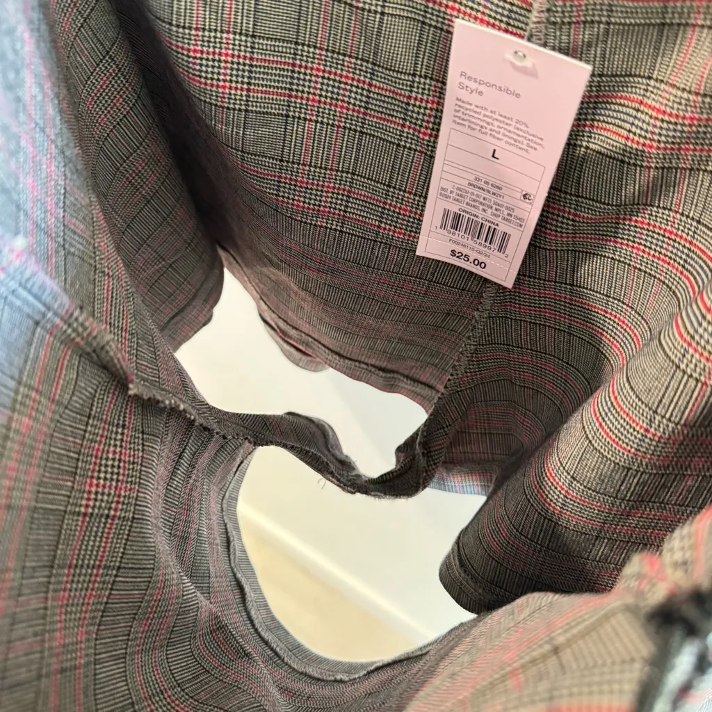 NWT Wild Fable Plaid Pleated Mini Skort Size Large - Image 7