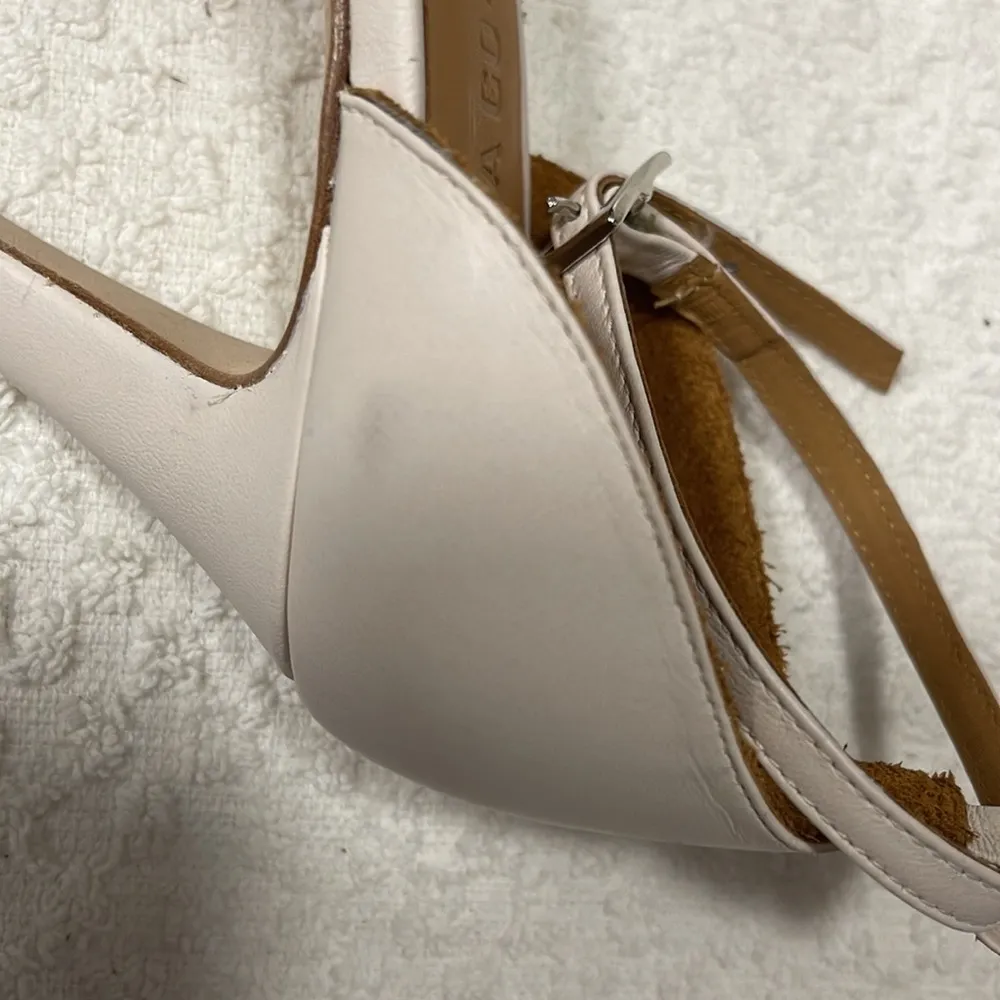 Emma Go Jolene Glitter Champagne and Cream Heels Gold Size 7 - Image 8