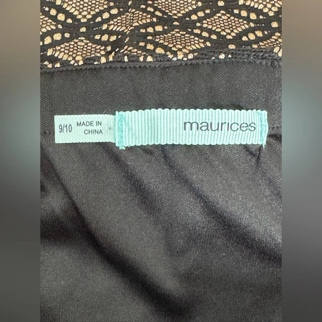 Maurices Women’s Brown Cocktail Dress Size 9/10 Sparkly Strapless - Image 6