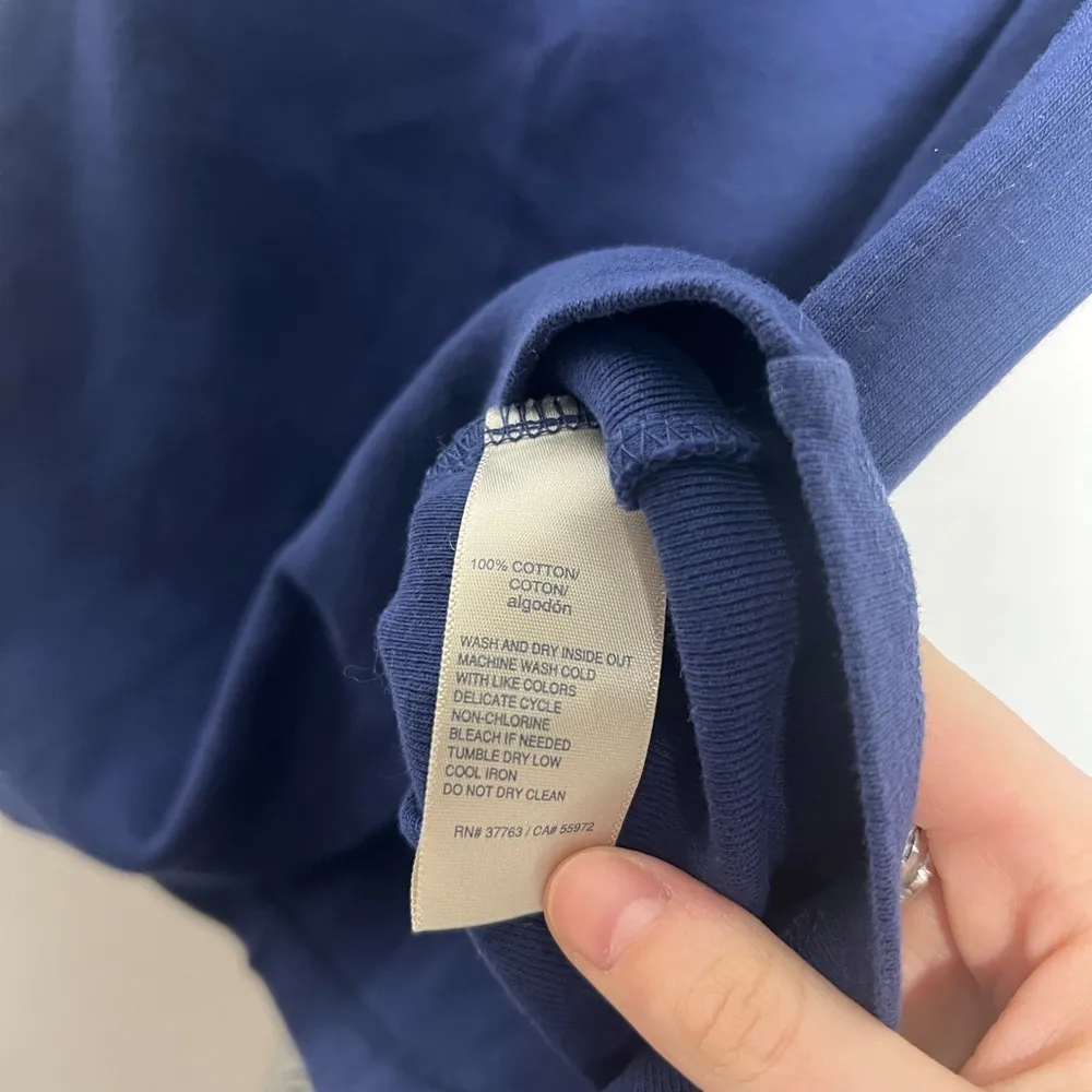 Rafaella Women’s Navy Tank Top With Cut Out Detailing - Image 5