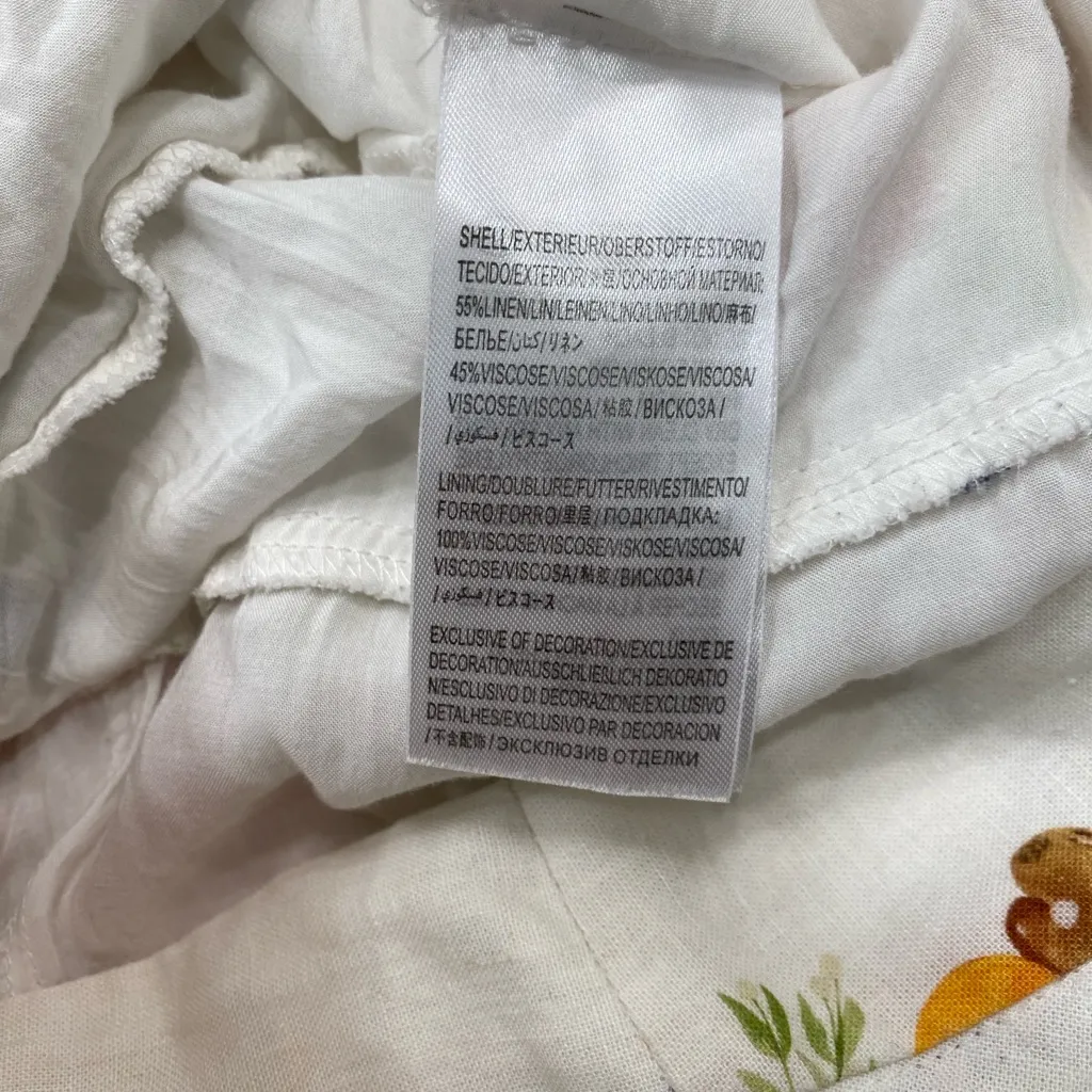 FARM RIO NANAJU MIDI SKIRT embroidered trim tiered size L - Image 8