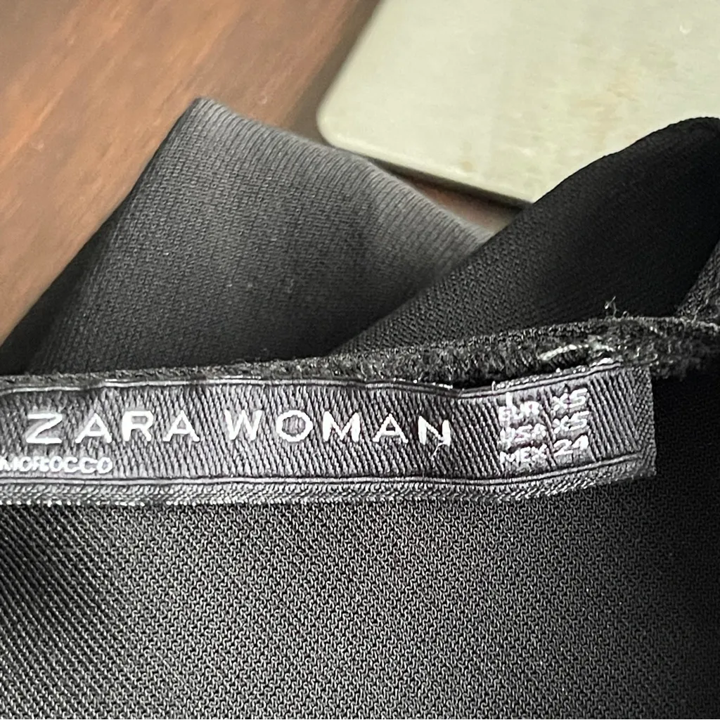 ZARA | Black Sleeveless Cutout Mini Dress Sz XS - Image 8