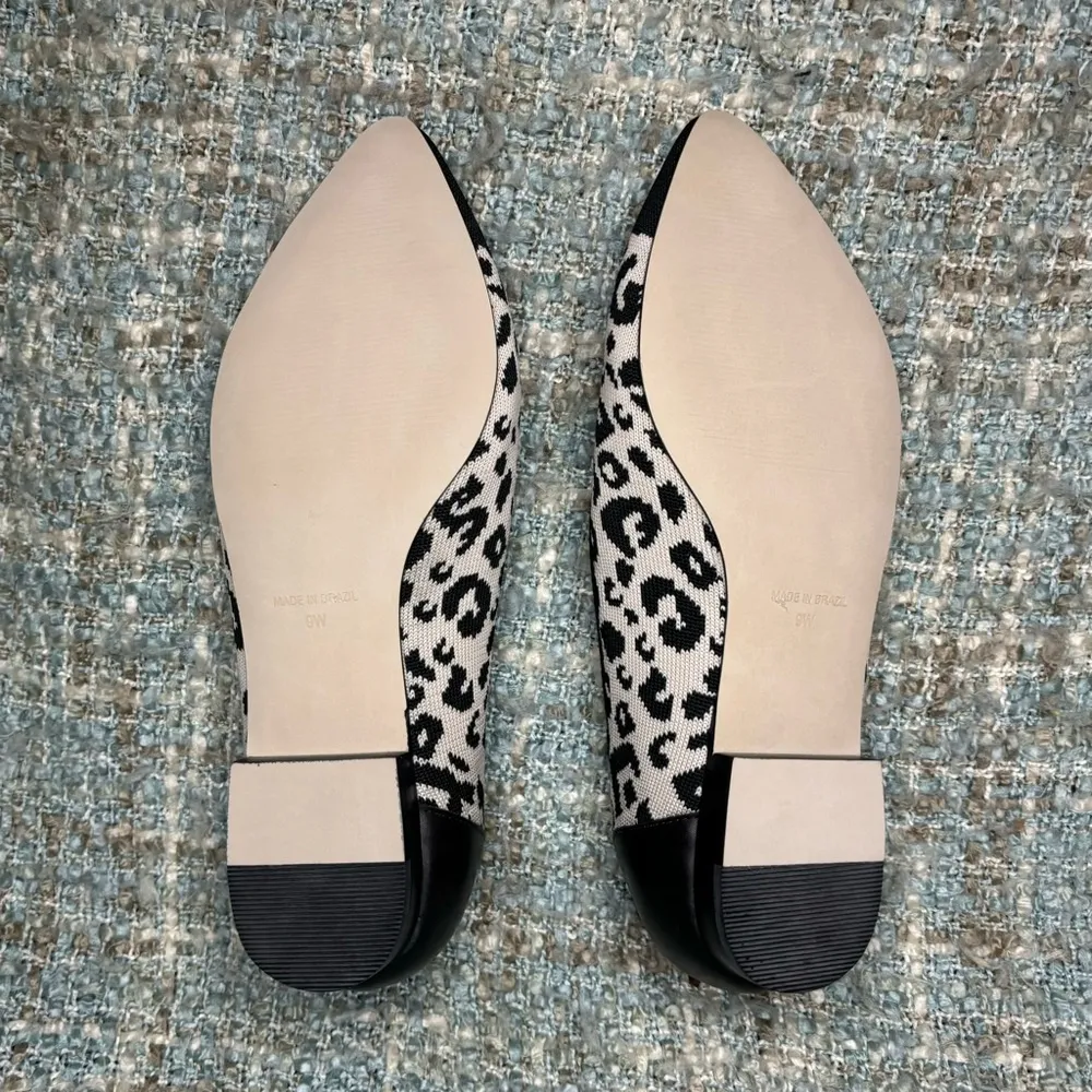 Walking Cradles Rory Padded Flats in Leopard/Black (Wide) Size 9 - Image 8