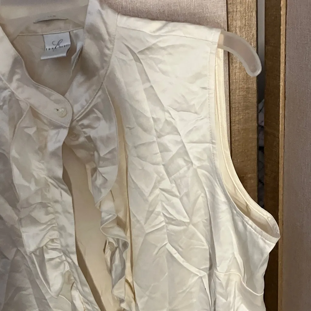 Emma James Ivory Satin Top 12 - Image 6