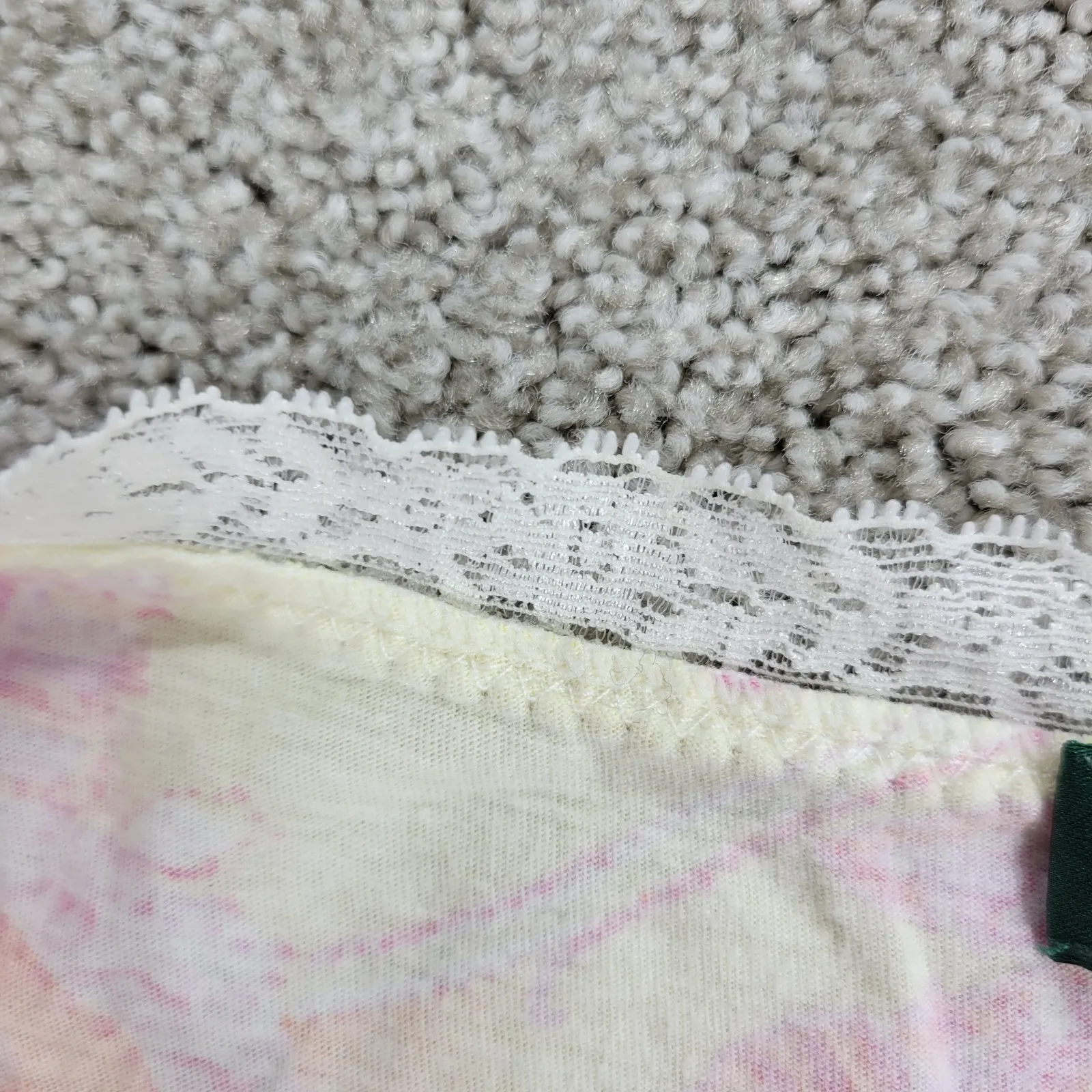 Lauren Ralph Lauren Pajama Short Set Womens S Orange Pink Paisley Lace Cotton - Image 15