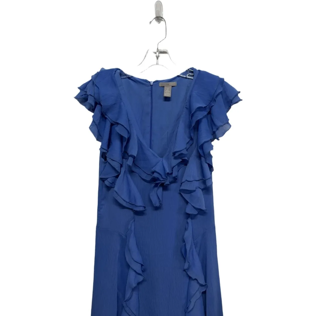 Country Fairycore Whimisical Ruffle Maxi Dress Size Small Blue Fairy Festival - Image 2