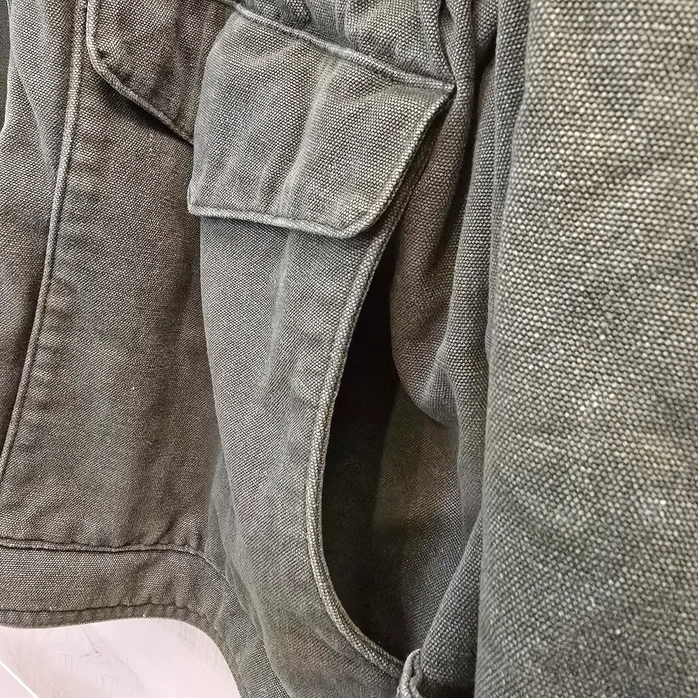 {XXL} Vintage Wrangler Barn Coat Khaki Green Work Wear Country Farmer Gardner - Image 5