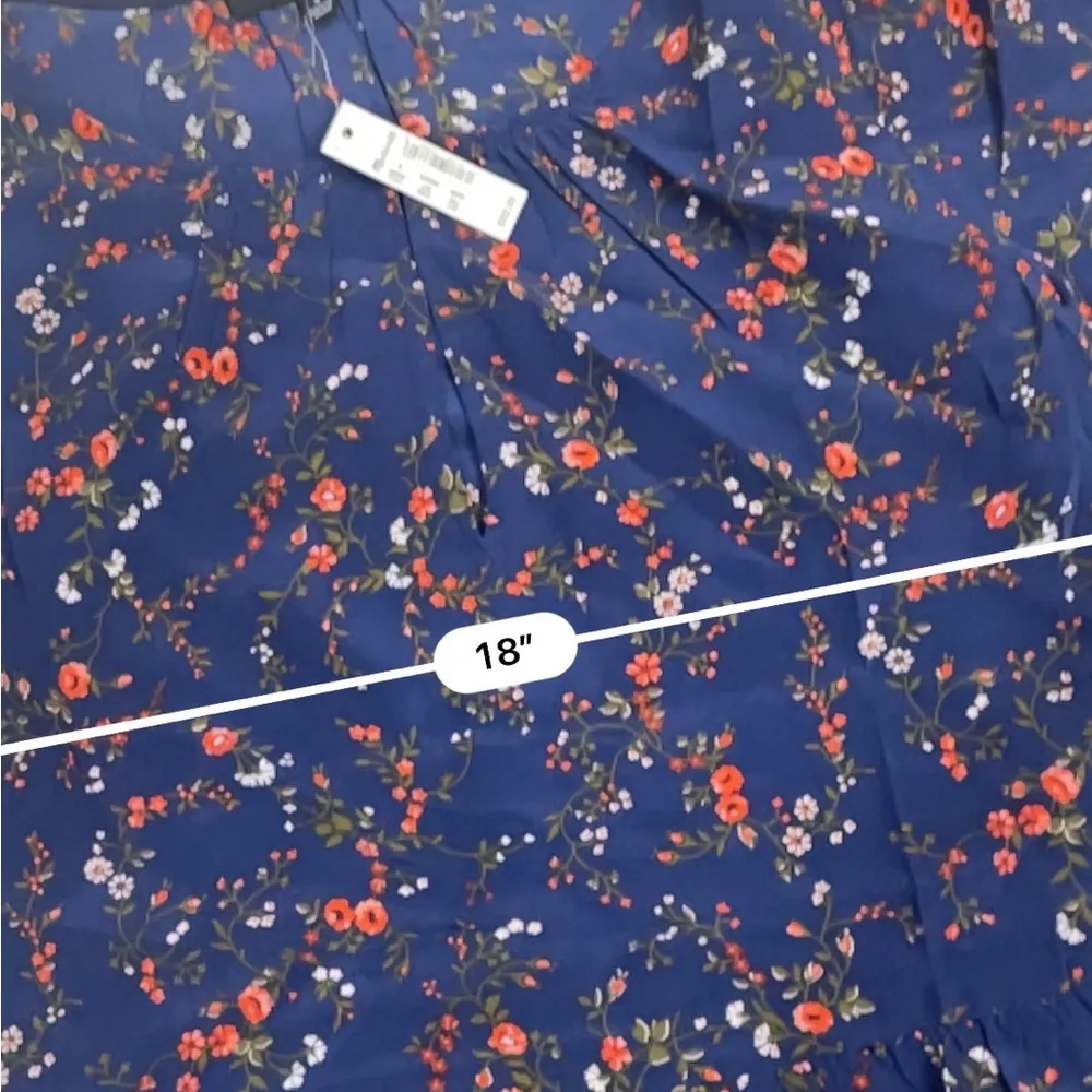 Madewell silk stanza ruffle top moonless floral - Image 4