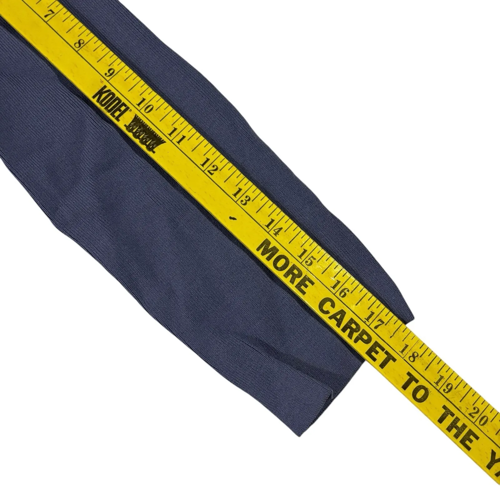 Joseph A Womens Sz Large Blue Knit  Square Neck Sweater 3/4 Sleeve Viscose‎ - Image 9