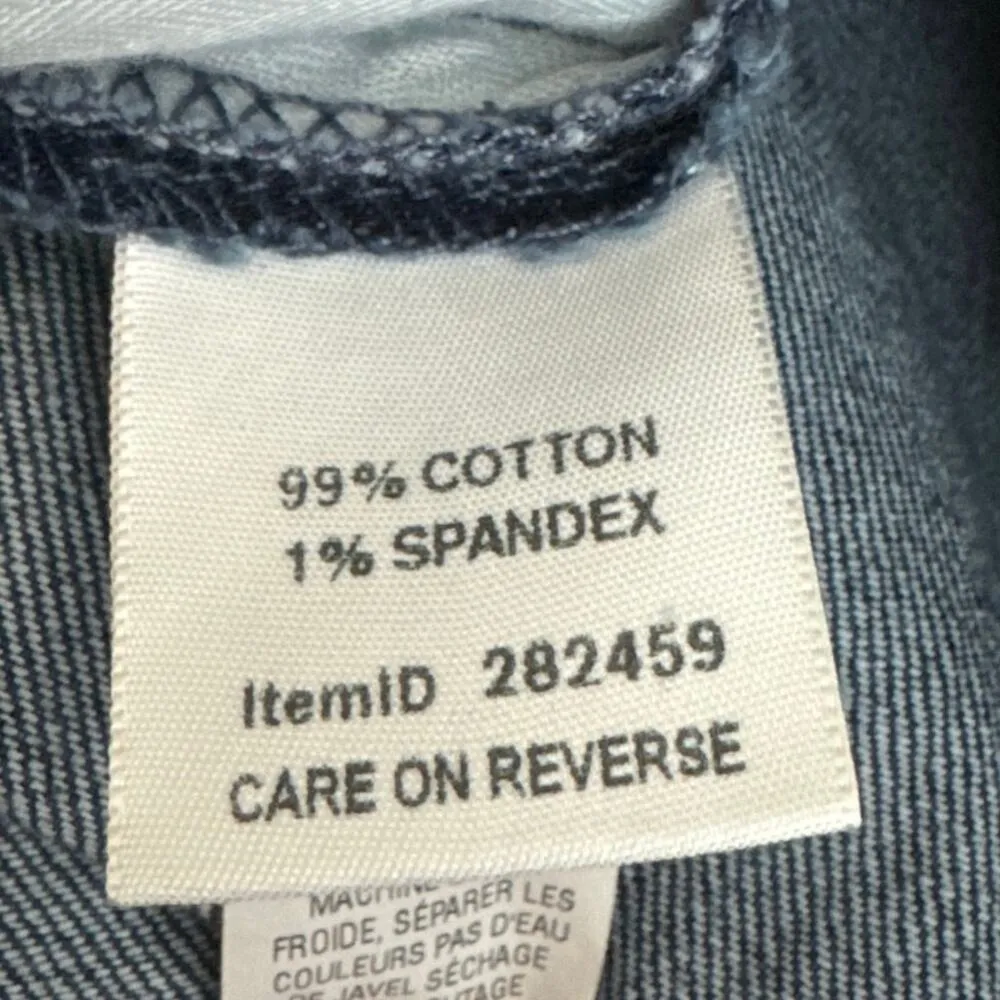 Vintage L.L. Bean, classic fit knee length denim skirt with pockets size 4 - Image 11