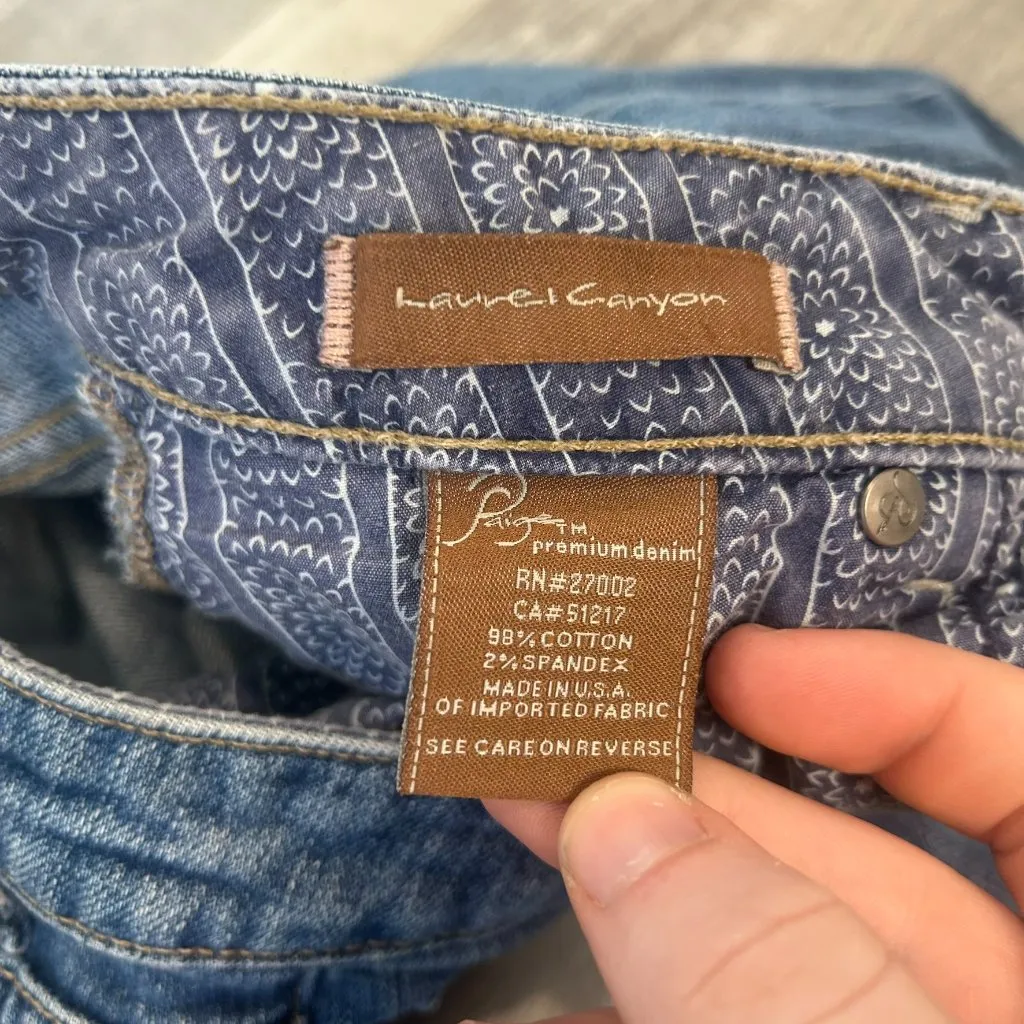 Paige Laurel Canyon Medium Wash Bootcut Jeans S15 - Image 5