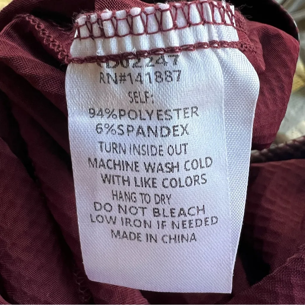 Fab’rik Dress Mini Snakeskin Faux Leather Mini Burgundy S Cocktail Party Edgy - Image 16