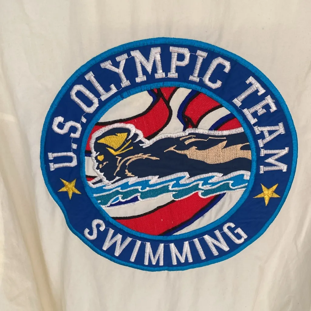 1996 Atlanta Summer Olympics Team USA Swimming Windbreaker Size Large Starter - Image 4