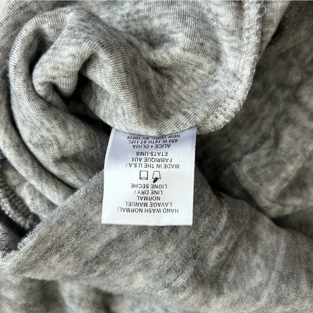 Alice + Olivia Air‎ Women's Gray Rowen Cropped Hoodie Extra Small - Image 10