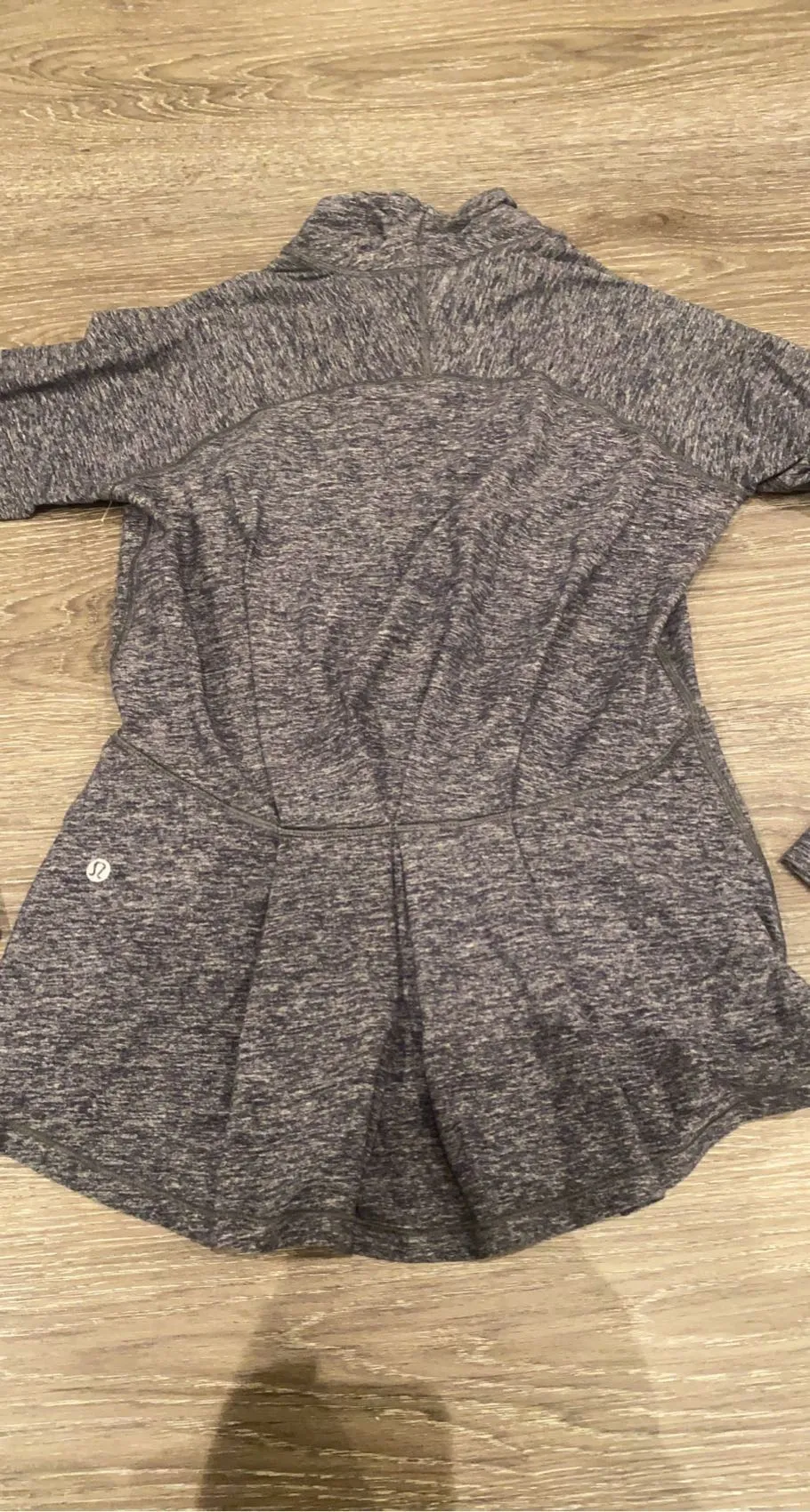 Warm Your Core Long Sleeve Tee Heathered Black - Image 10