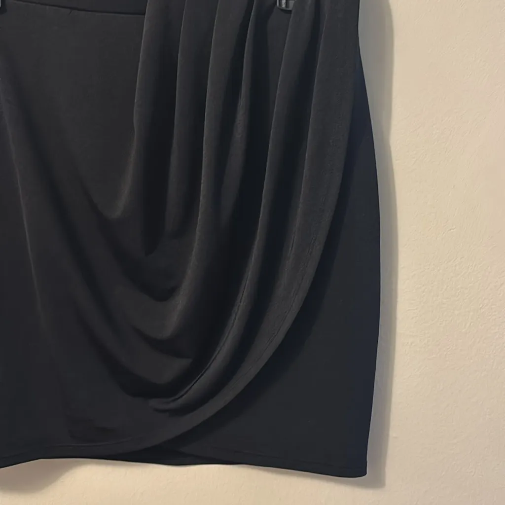 Express Black Ruched Pencil Skirt Mini - Image 5