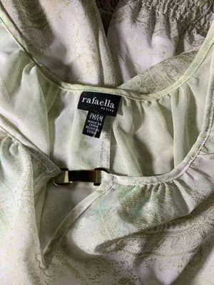 Green Cream Sheer Blouse - Image 7