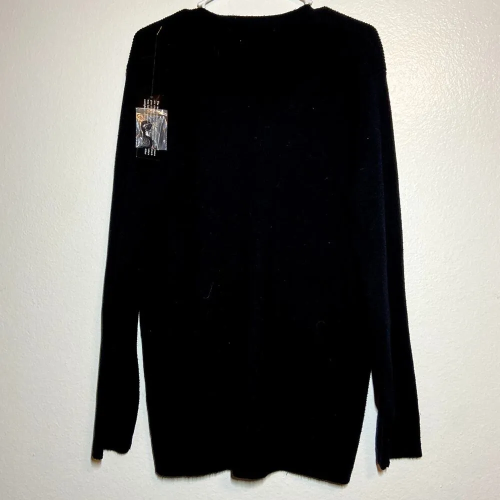 WinterSilks Sweater Cardigan Button Up Long Sleeve V - Image 4