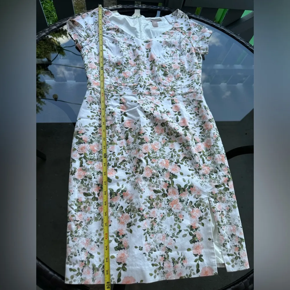 Forever 21 Contemporary Coquette Floral Dress in White/Pink/Green - Size Large - Image 3