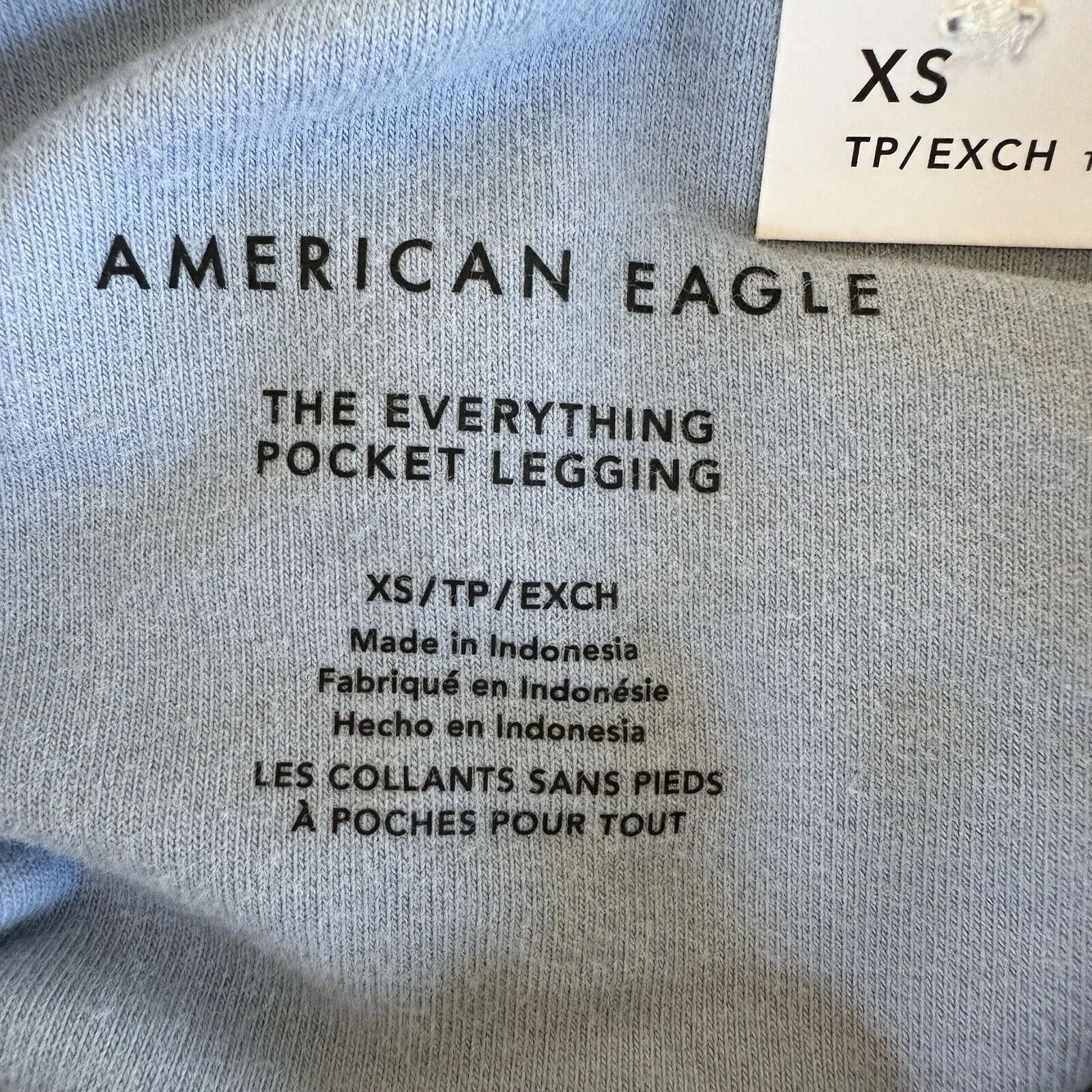 NWT American Eagle Everything Pocket High Rise Leggings Light Blue XS - Image 8