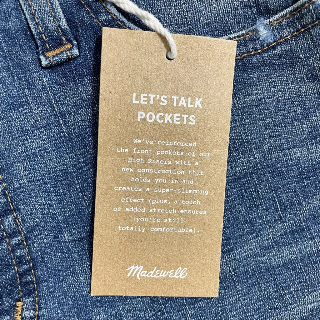 NWT Madewell 10" High Rise Skinny Jeans Drop Step Hem Size 25 Denim Style J9400‎ - Image 11
