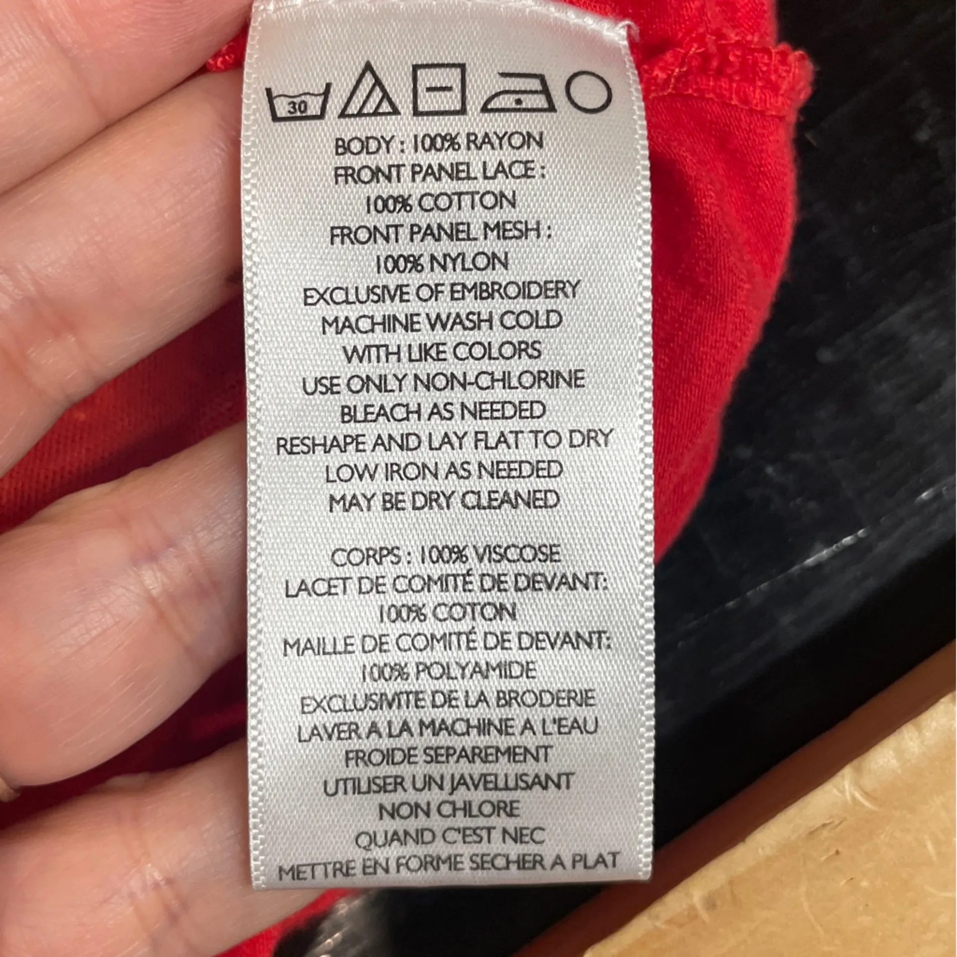 Kimchi Blue Y2K Whimsigoth Red Fairy Lace Crochet  Boxy Flowy Top Size Large - Image 7