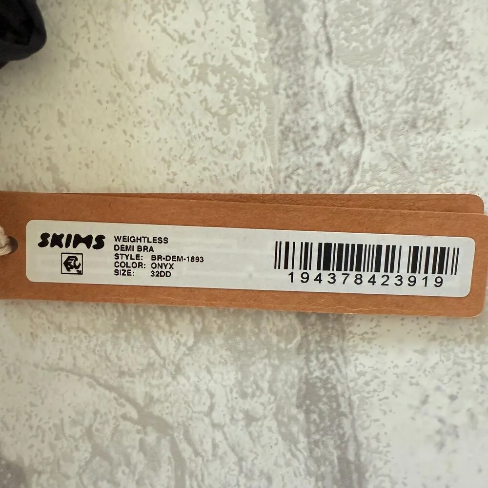 NWT Skims Unlined Weightless Demi Bra in Onyx Sz 32DD - Image 6