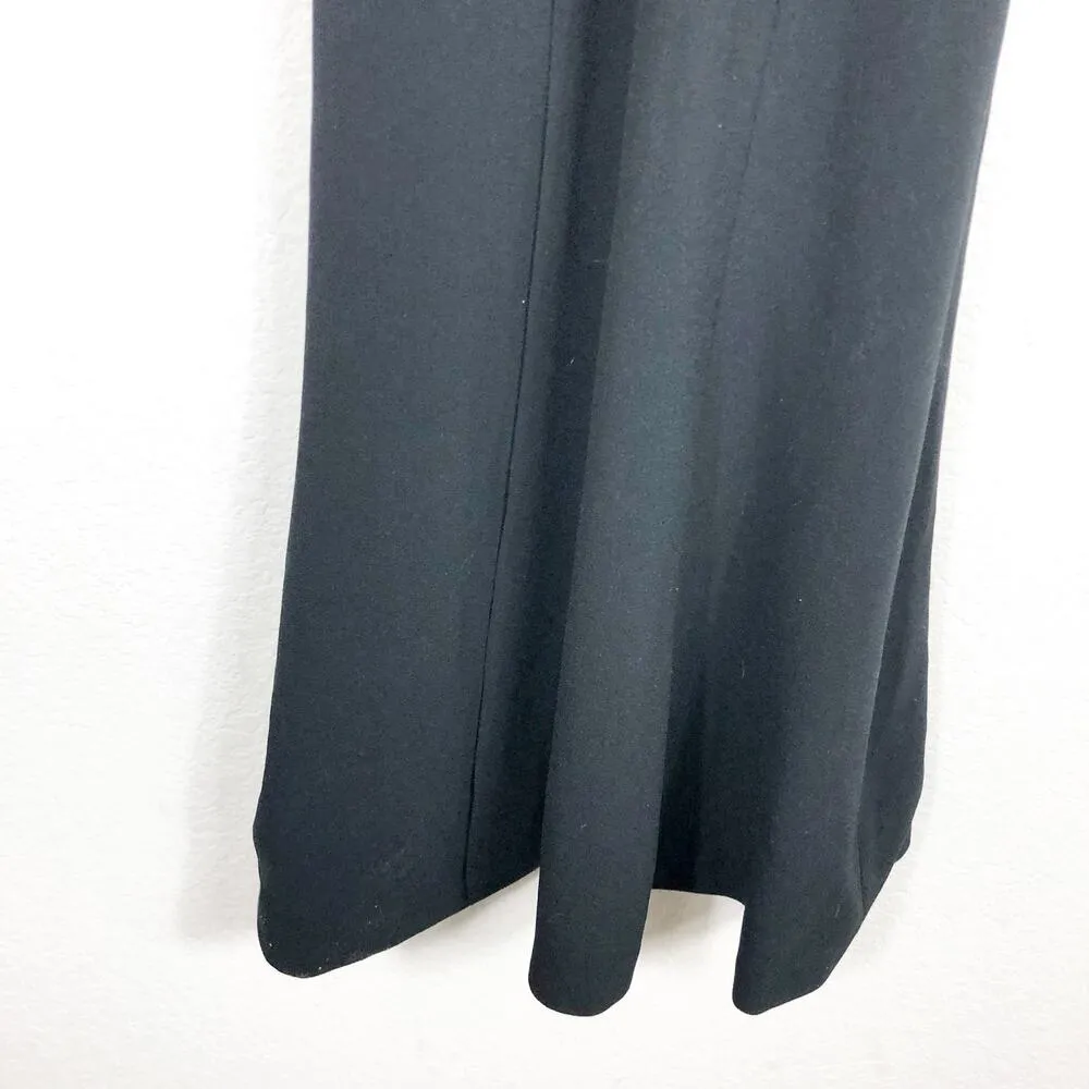 Dress The Population Iris Slit Crepe Black Gown Maxi Dress - Image 10