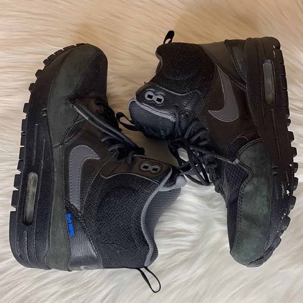 Nike Air Max 1 Mid Sneakerboot Women's Shoes Black/Dark Grey/ Size 7 - Image 10