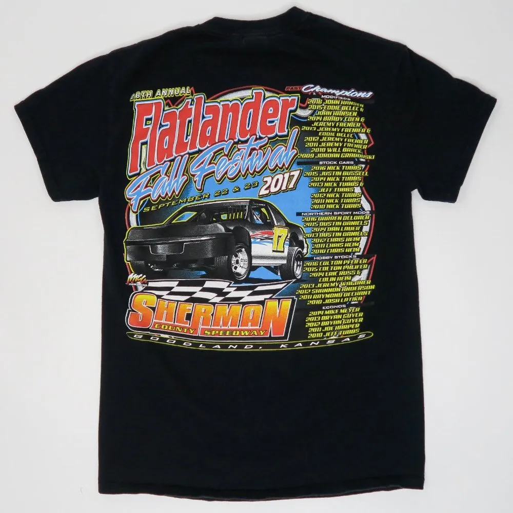 Black Double Sided Racing Graphic T-Shirt - Image 5
