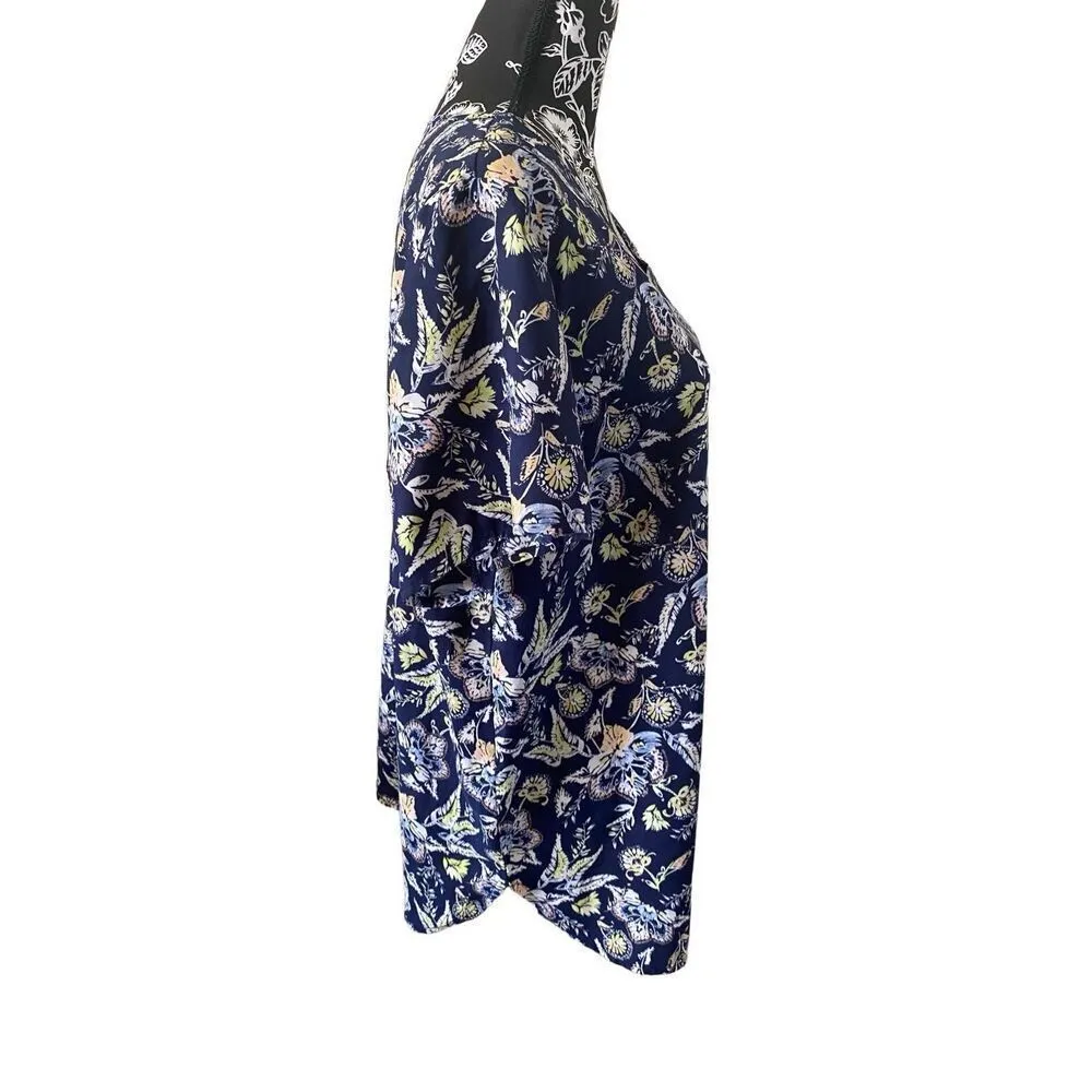 Faded Glory Floral Blouse Tropical Beach Hawaiian Vacation - Image 4