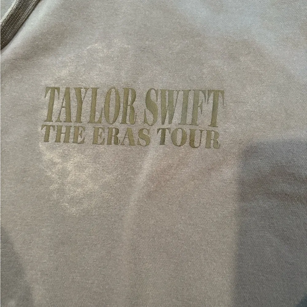 Taylor Swift The Eras Tour Washed Blue Oversized Hoodie, Sz 2XL - Image 11