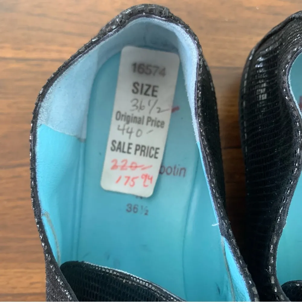 Thierry Rabotin Italian Quality Lace Up Oxford Capezio Shoes RARE 36 1/2… Black Size 6 - Image 4