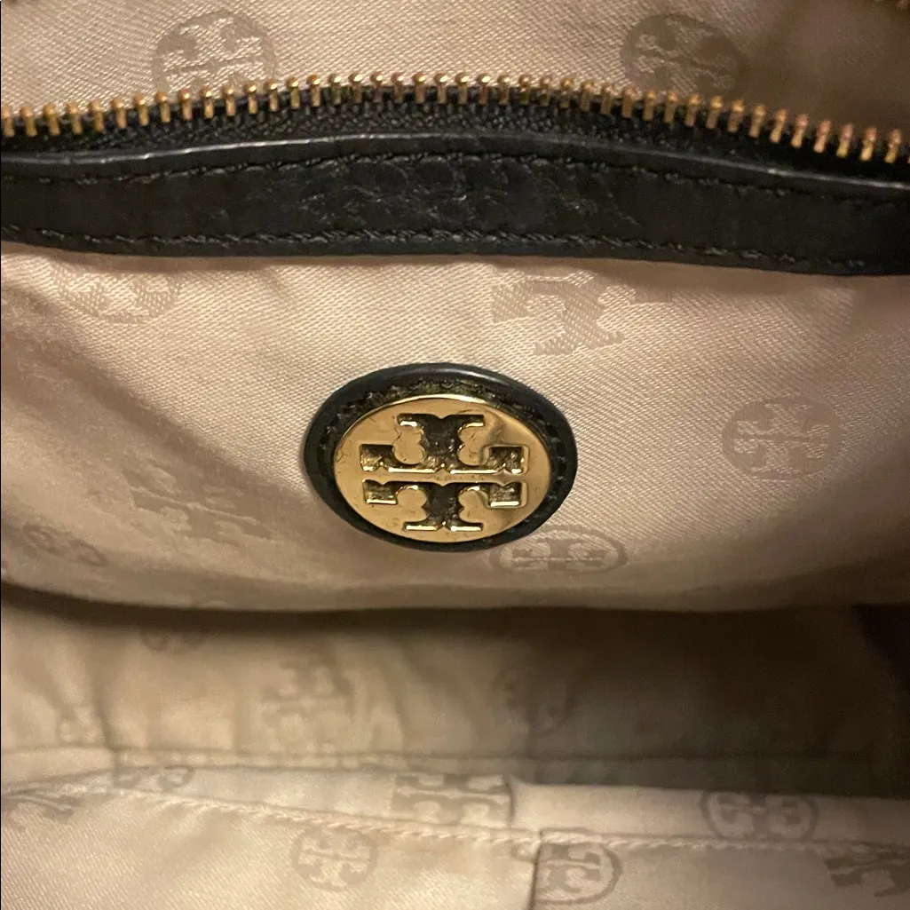 Tory Burch Black Leather Tote - Image 10