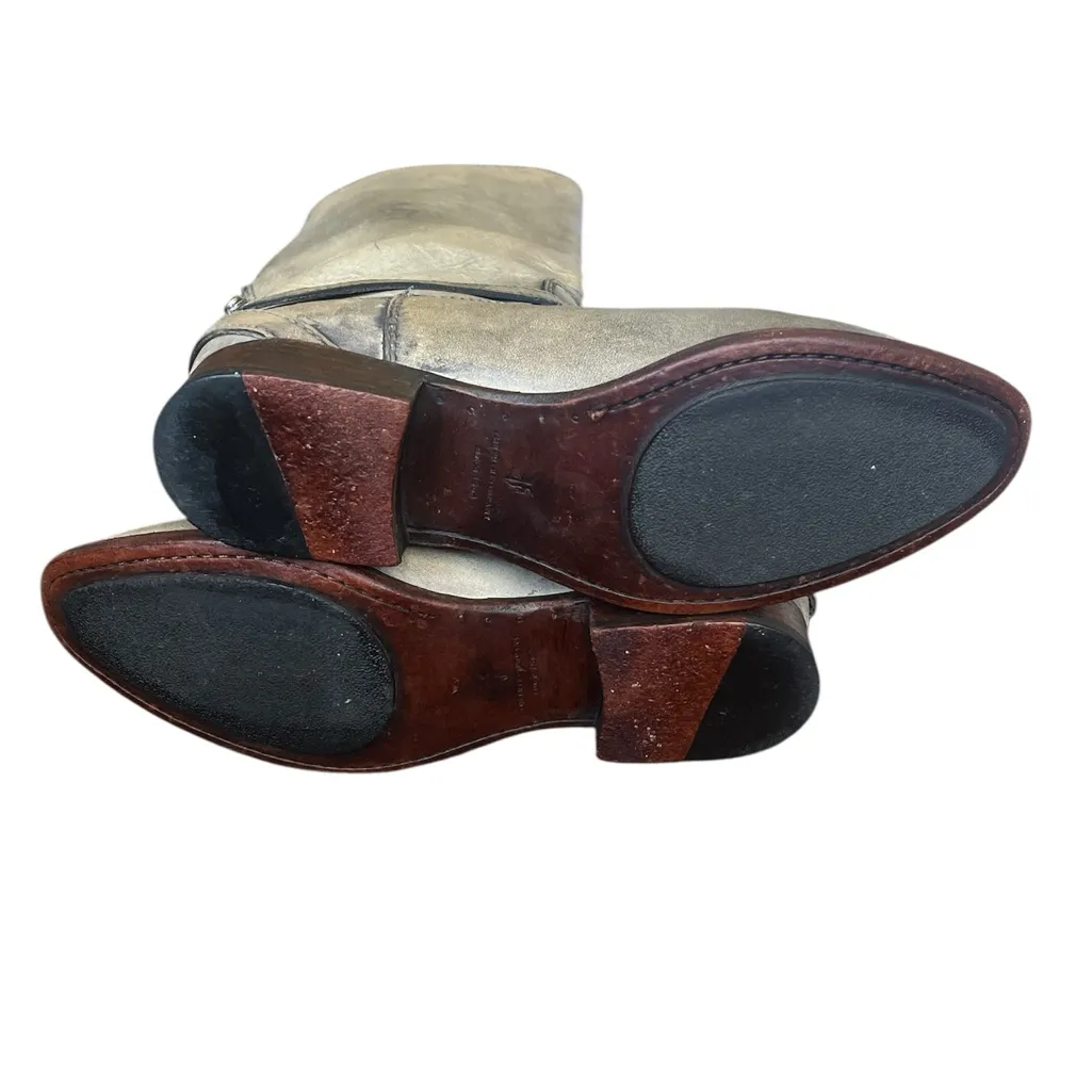 Frye Lindsey Plate distressed leather boot size 8 - Image 9